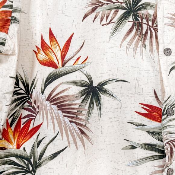 Vintage 90s Campia Moda Mens Button down Cotton Hawaiian Soft Short Sleeve Shirt - Picture 4 of 7